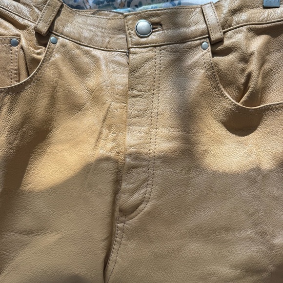 Vintage Leather Pants Straight Leg - Picture 6 of 8